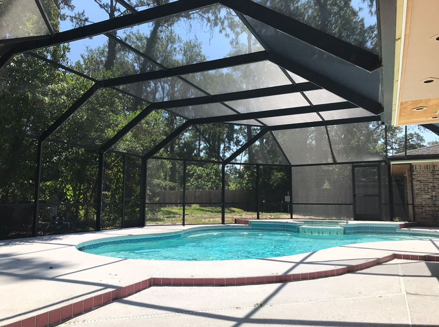 Screen repair job by A1A Screen Repair in Jacksonville Beach